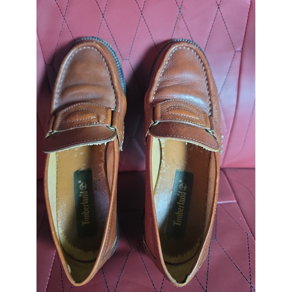 Timberland Women's Slip On Shoe Size 7.5 M Waterproof Loafer Brown Leather